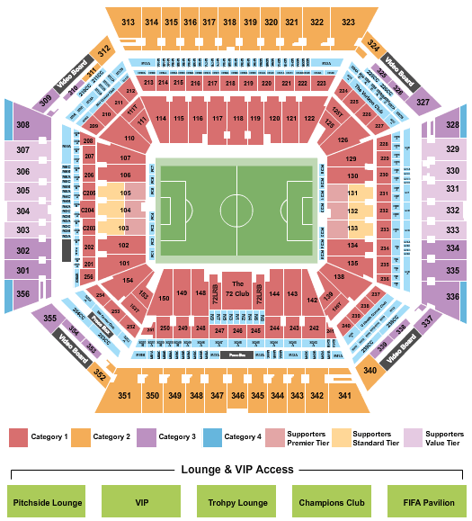 Hard Rock Stadium World Cup Seating Chart